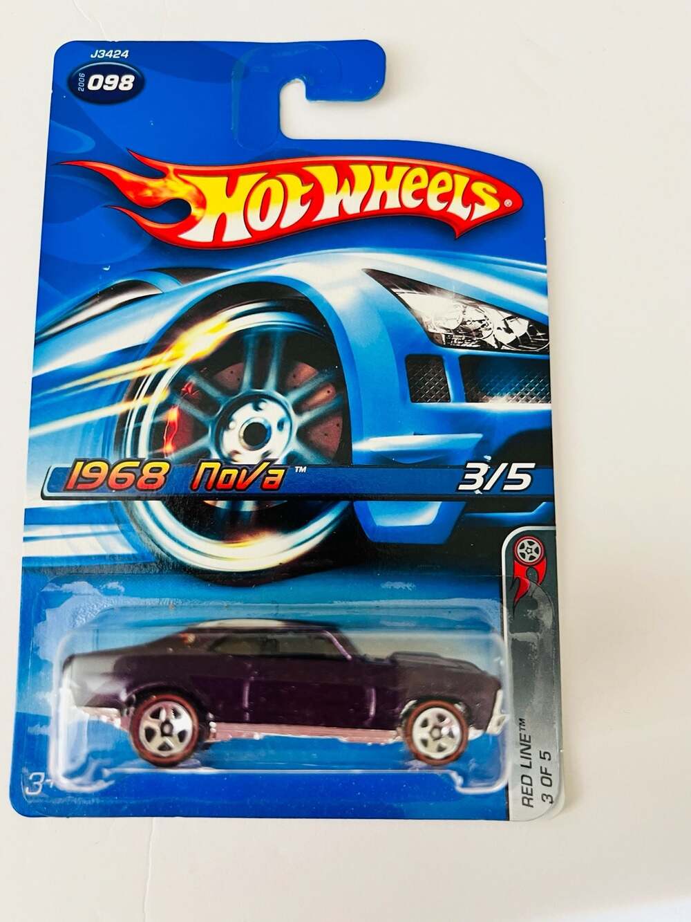 Hot Wheels 2006 Red Line Series 1968 Nova 3/5